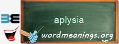 WordMeaning blackboard for aplysia